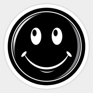 Negative Smiley Sticker